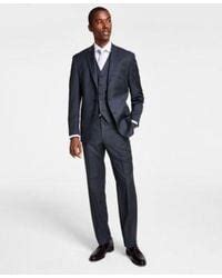 michael michael kors suit separates blue solid